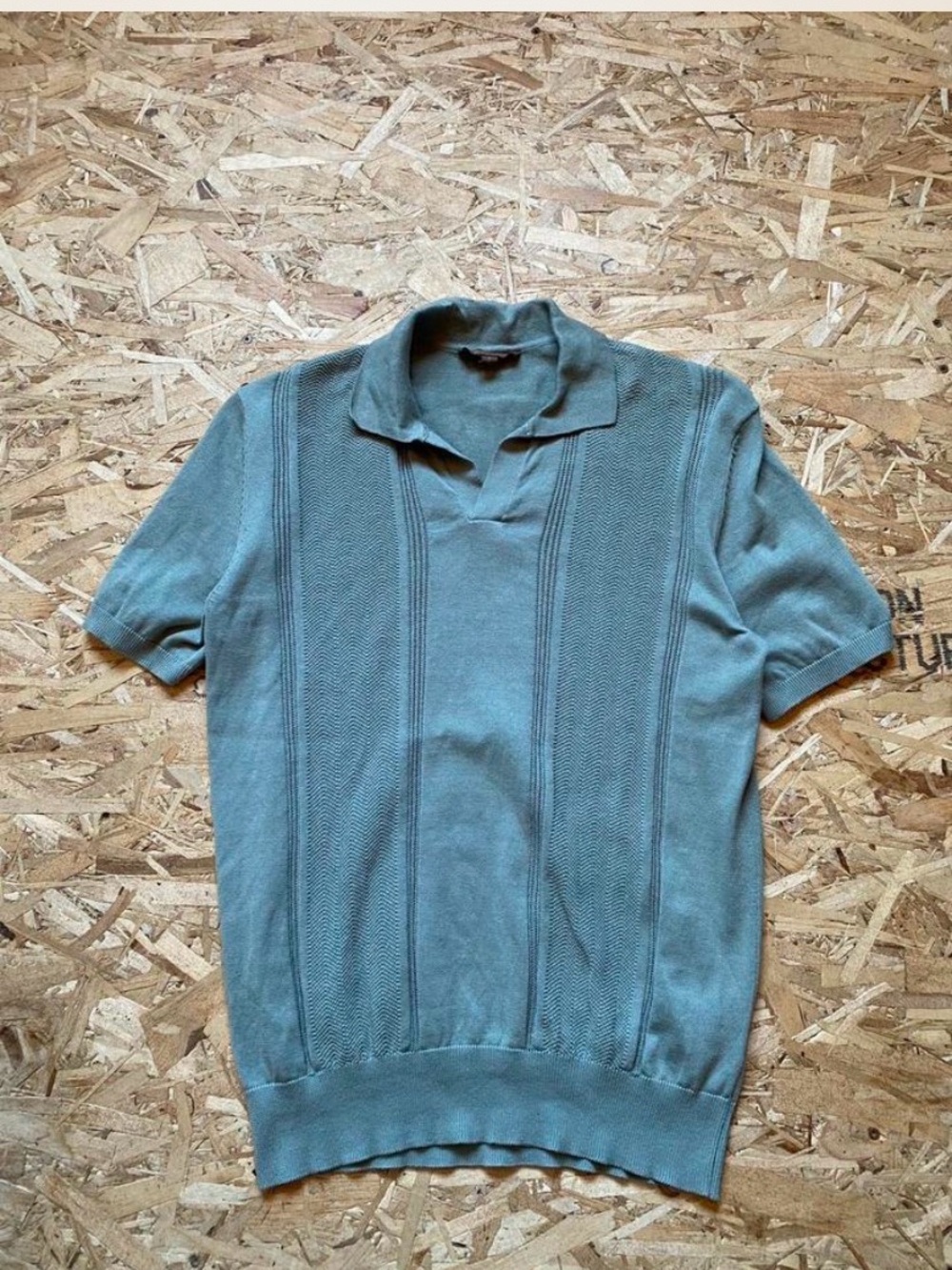 Max Cocos Men's Short-Sleeve Polo in Sage Green